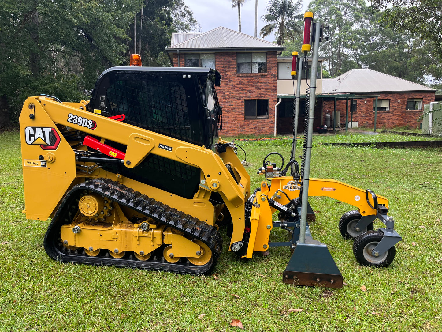 Skid Steer Laser Box Grader Blade